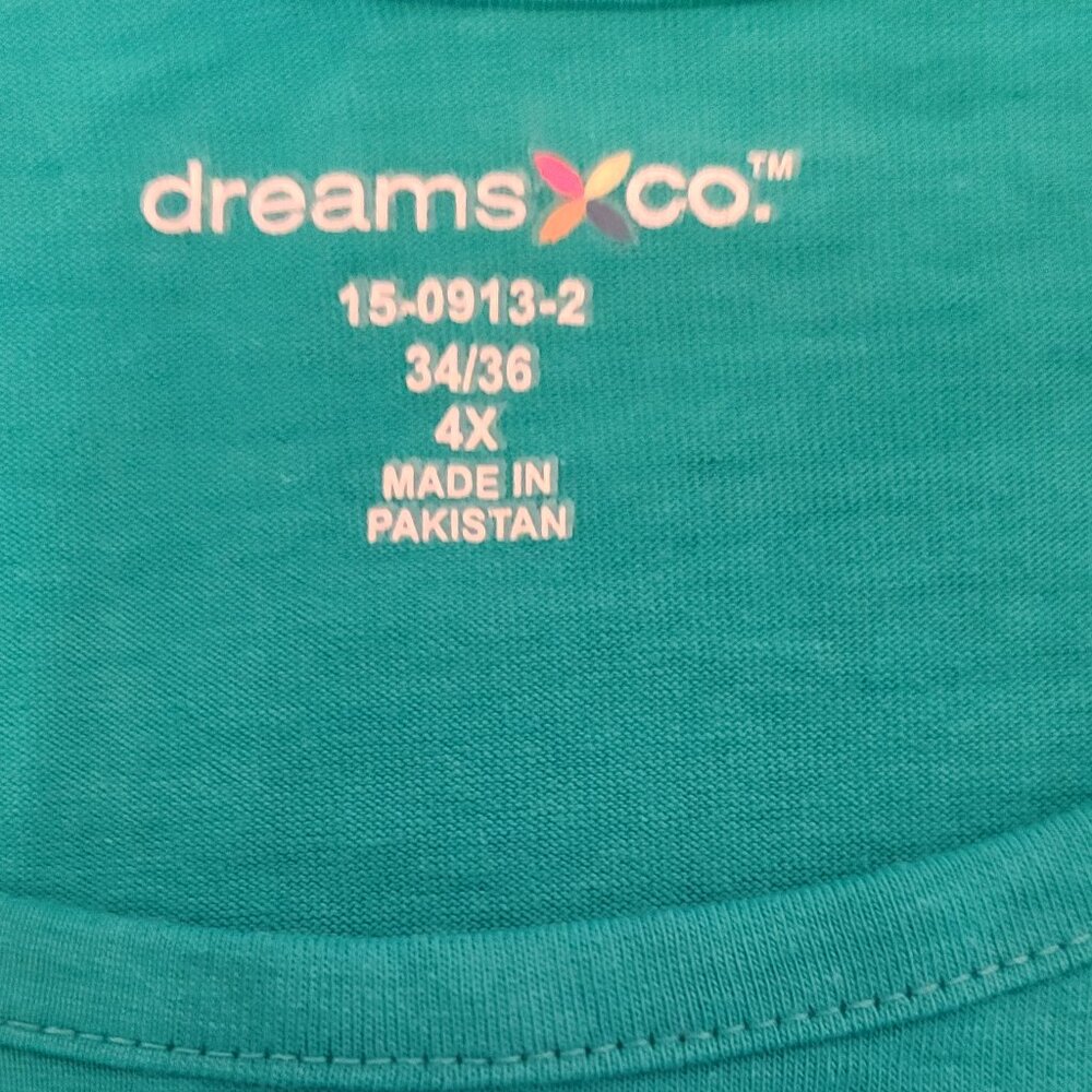 WOMAN WITHIN DREAM CO. SHORT SLEEVE OVERSIZED NIGHT SHIRT (4XL) - Picture 2 of 9